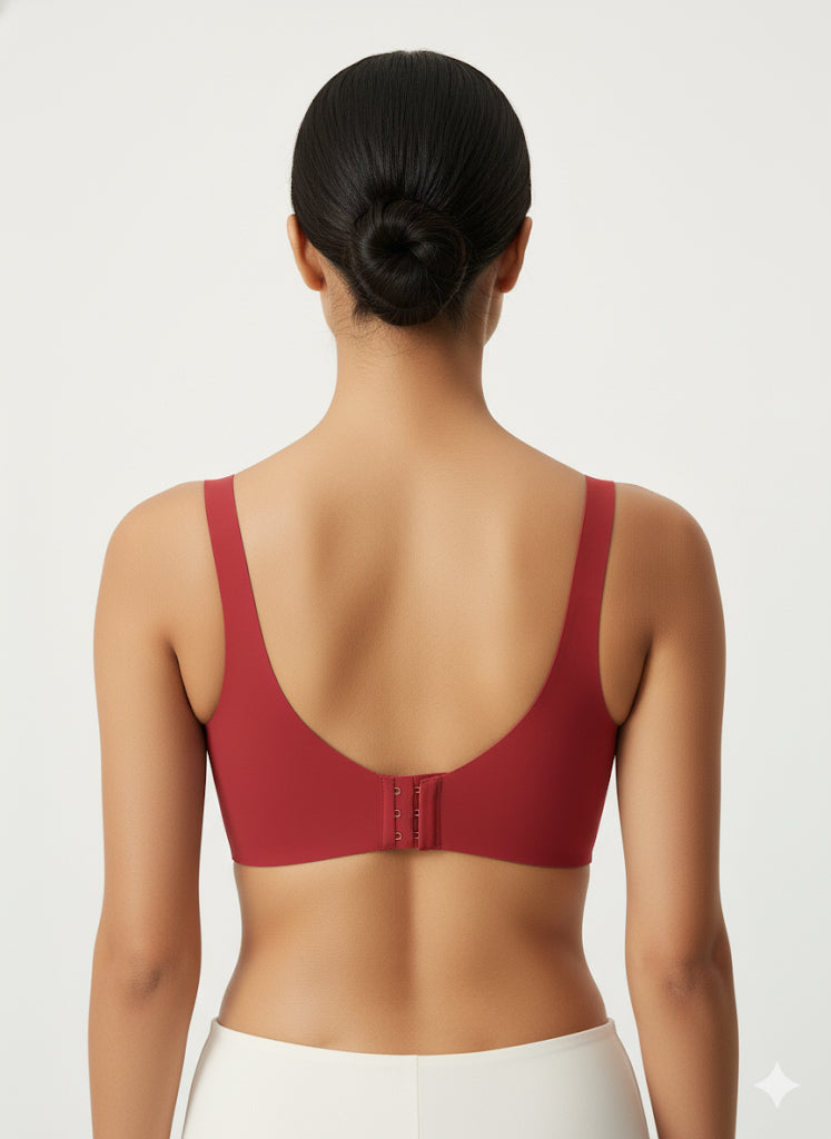Fs44 6813 Lace V-Neck Front-Closure Comfort Bra
