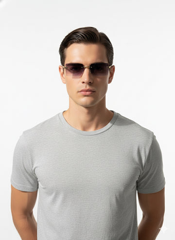 FS44 2011 Men's Rimless Gradient Lens Sunglasses