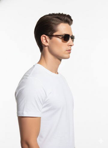 FS44 2013 Men's Rimless Rectangle Sunglasses