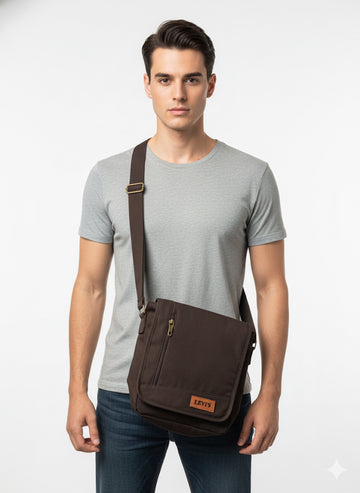 FS44 2022 Levi's Men's Canvas Crossbody Messenger Bag