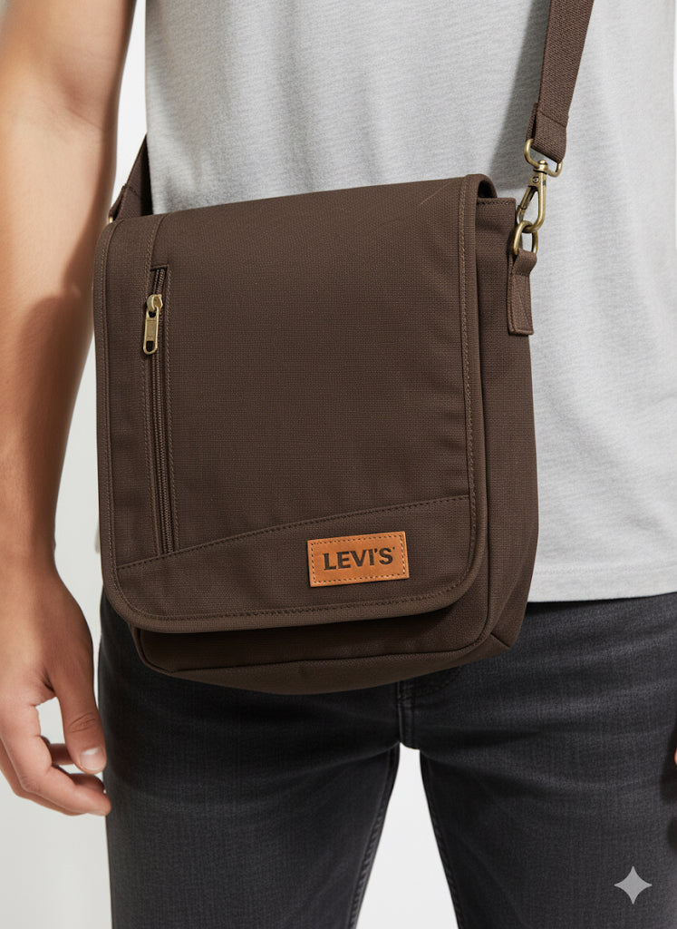 FS44 2022 Levi's Men's Canvas Crossbody Messenger Bag