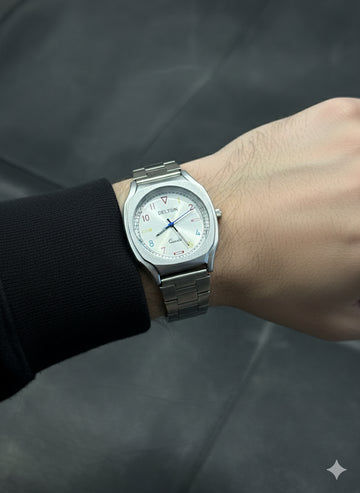 FS44 2047  DELTON Quartz Stainless Steel Bracelet Watch
