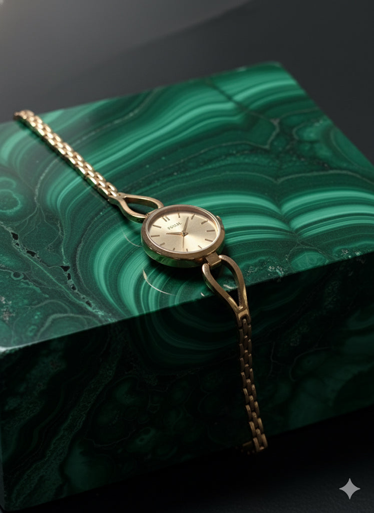 FS44 2054 Elegant Fossil Gold-Tone Bangle Women's Watch