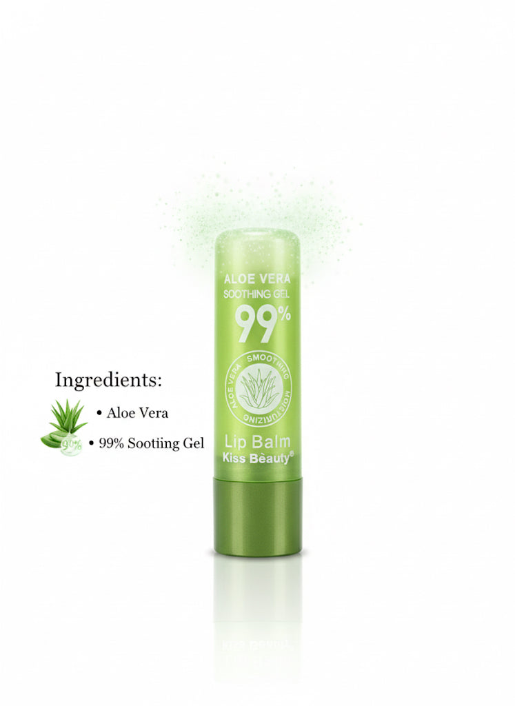 Fs44 1076  Aloe Vera Lip Balm 99% Soothing Gel for Dry Lips