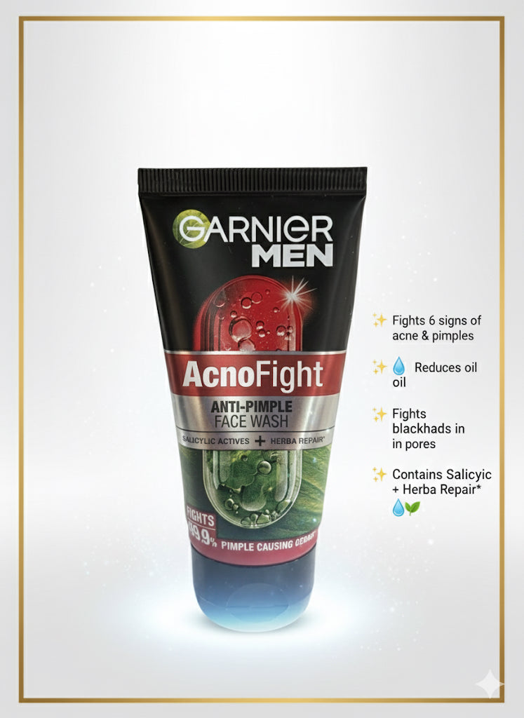 Fs44 1080 Garnier Men AcnoFight Anti-Pimple Face Wash