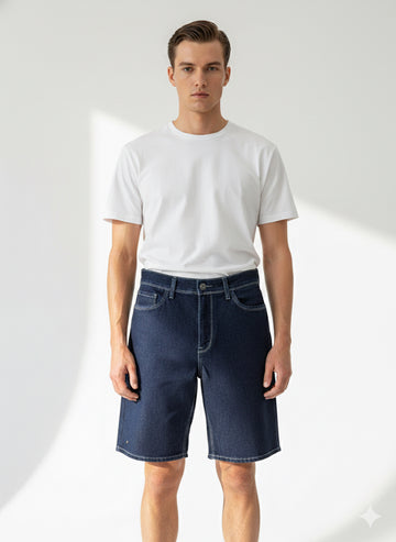 Fs44 1090 Men's Dark Wash Denim Shorts
