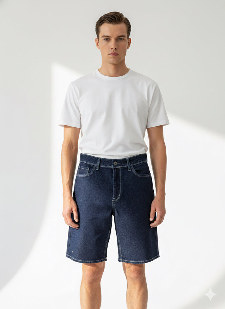 Fs44 1090 Men's Dark Wash Denim Shorts