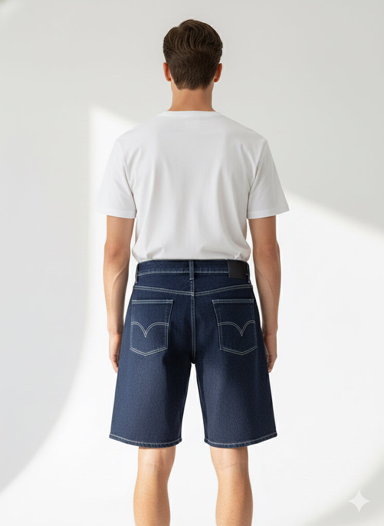 Fs44 1090 Men's Dark Wash Denim Shorts