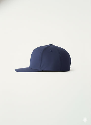 Fs44 1103 Men's Classic Navy Blue Flat Brim Snapback Baseball Cap