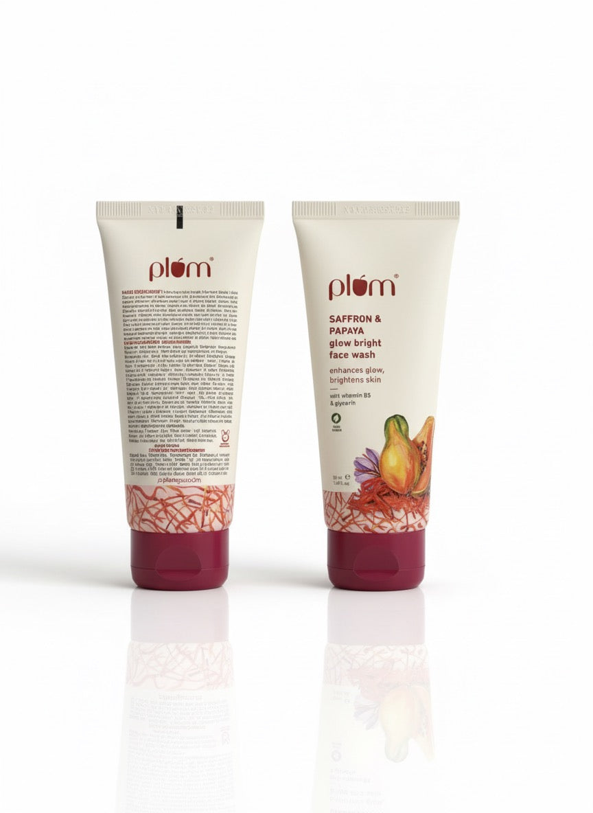 Fs44 1111 Plum Saffron & Papaya Glow Bright Face Wash