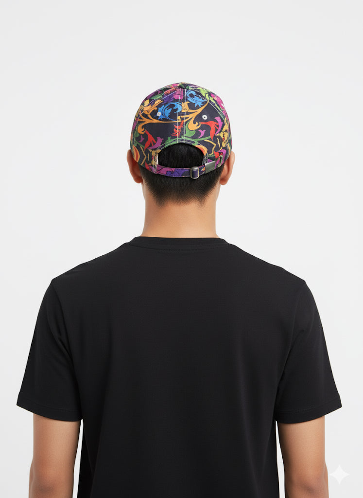 Fs44 1119 Unisex Floral Pattern Baseball Cap