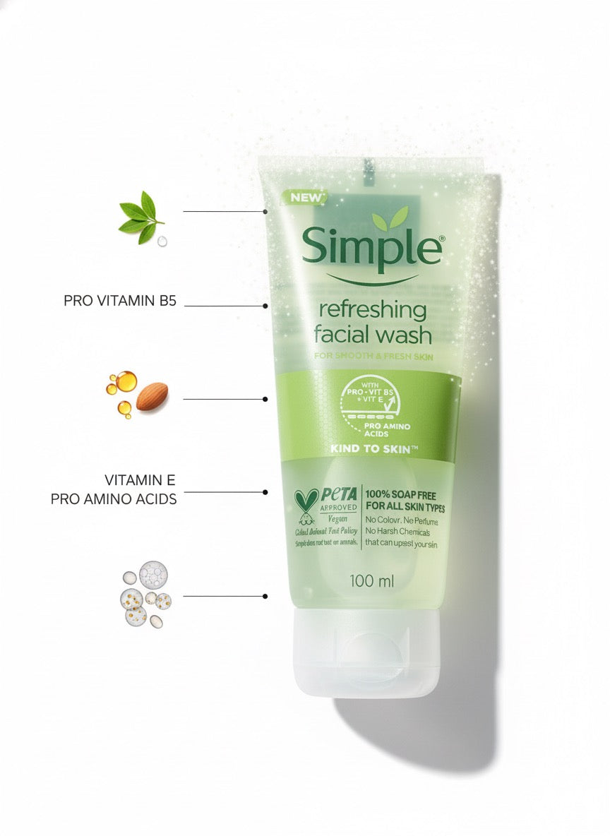 Fs44 1082 Simple refreshing facial wash