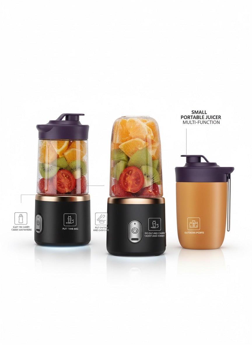 Fs44 1088  Portable USB Rechargeable Blender & Shaker Bottle