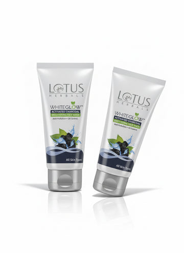 Fs44 1092 Lotus Herbals White Glow Activated Charcoal Brightening Face Wash