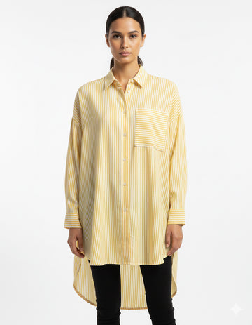 Fs44 1052 Work-to-Weekend Long Sleeve Stripe Overshirt