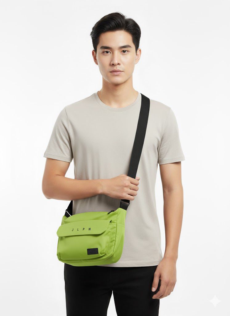 FS44 2017 Men's Casual Green Crossbody Bag