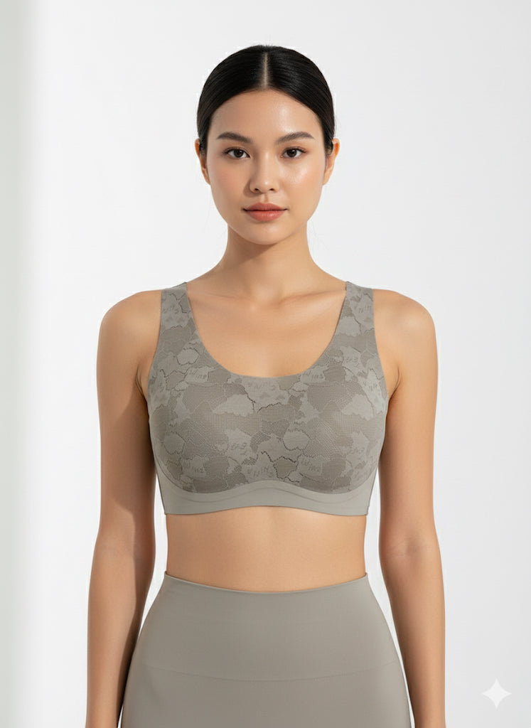 Fs44 66217  Seamless Lace Bralette Comfort Bra