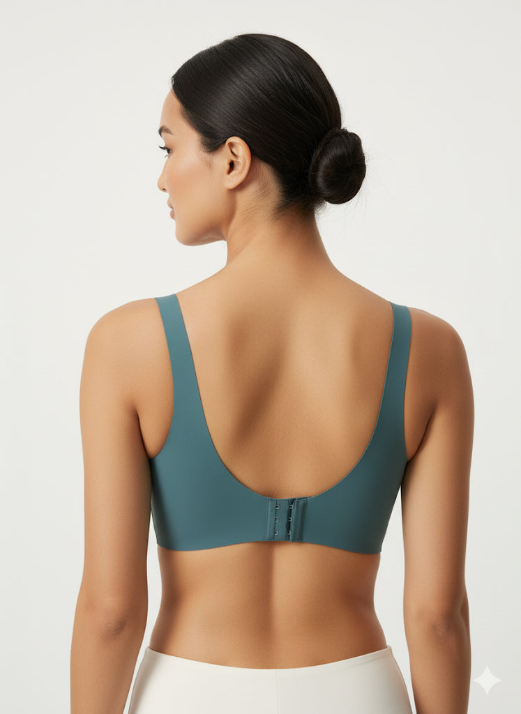 Fs44 6813 Lace V-Neck Front-Closure Comfort Bra