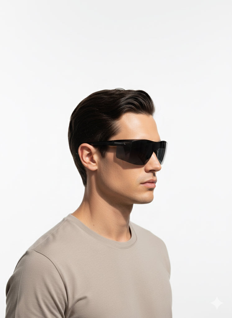 Fs44 2010 Men's Sport Shield Sunglasses - Black Frame