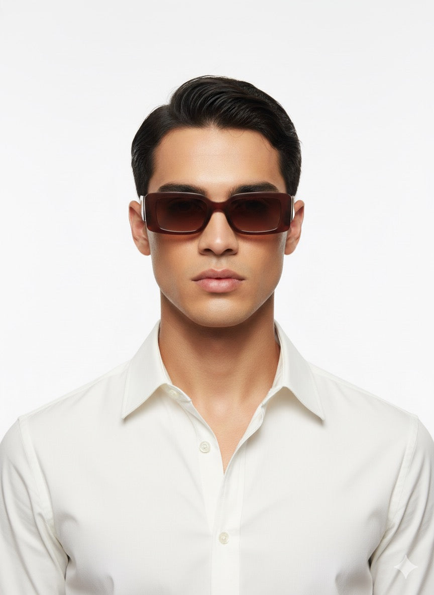 FS44 2009  Unique Sculptural Black Frame Sunglasses