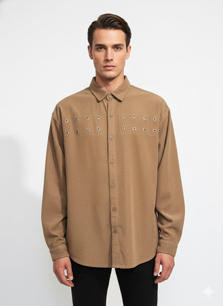 FS44 2042 Oversized Corduroy Shacket for Men