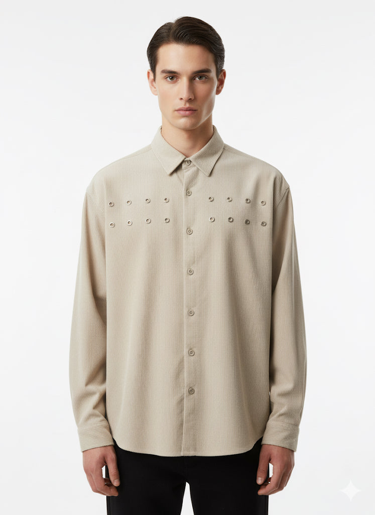 FS44 2042 Oversized Corduroy Shacket for Men