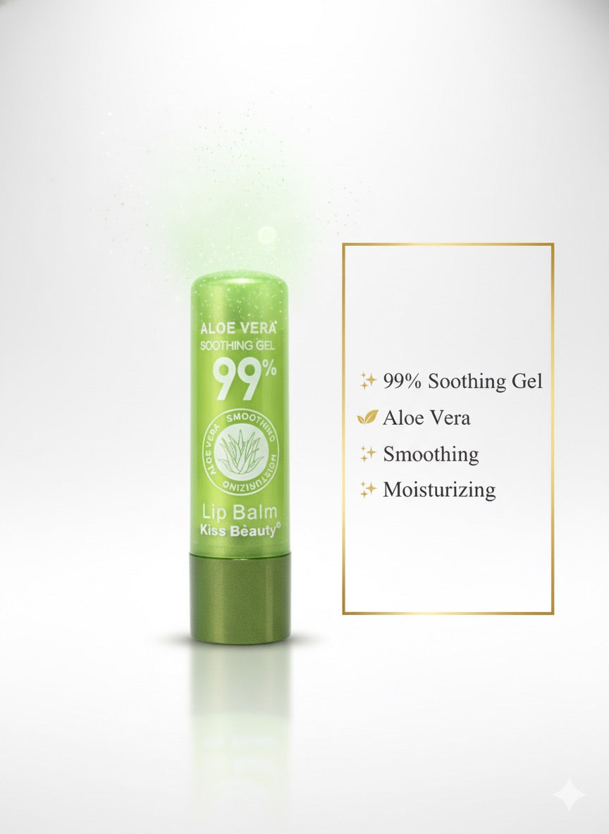 Fs44 1076  Aloe Vera Lip Balm 99% Soothing Gel for Dry Lips