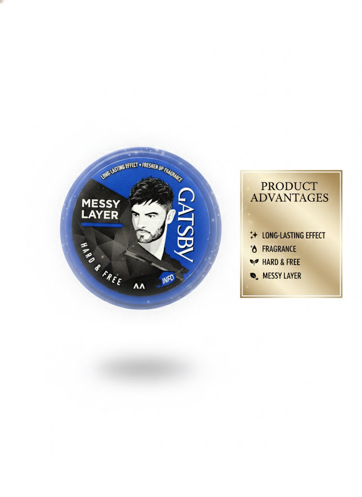 Fs44 1087  Gatsby Messy Layer Hair Styling Wax