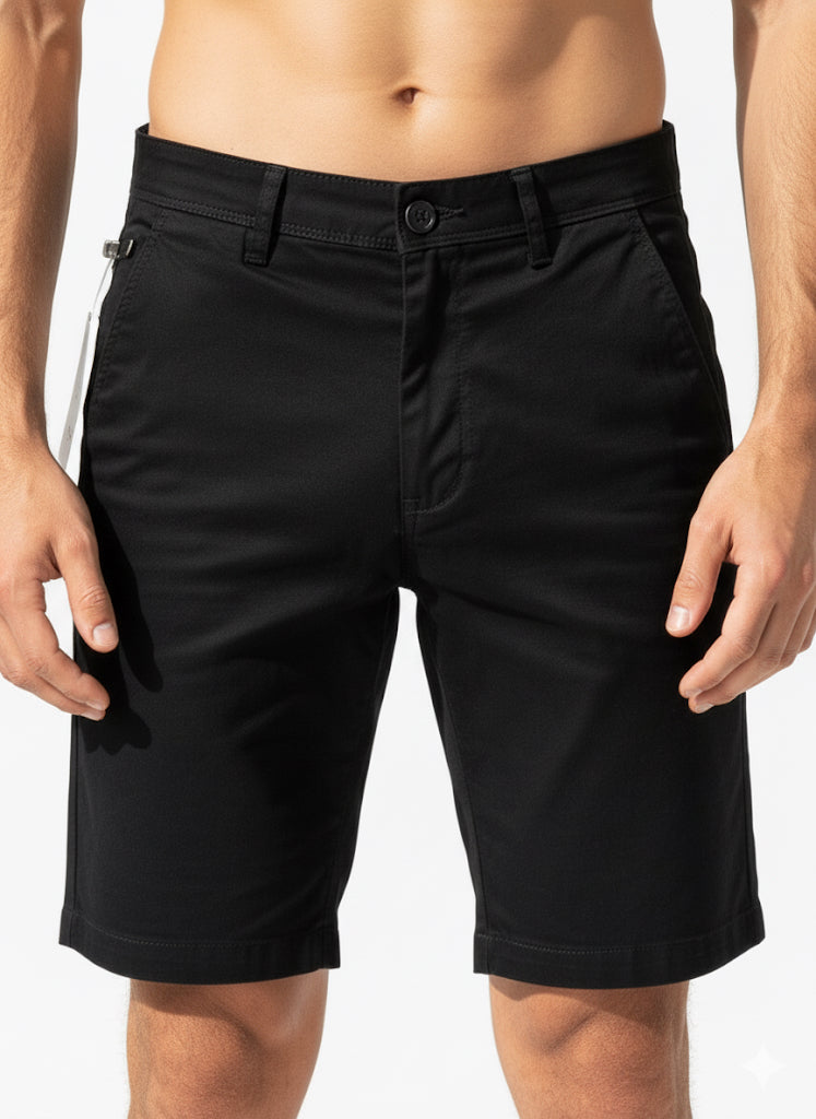 Fs44 1091  Men's Classic Flat-Front Chino Shorts