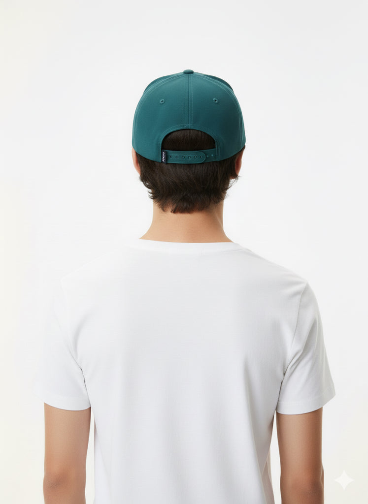 Fs44 1101  Green Teal Georgia Logo Patch Snapback Cap