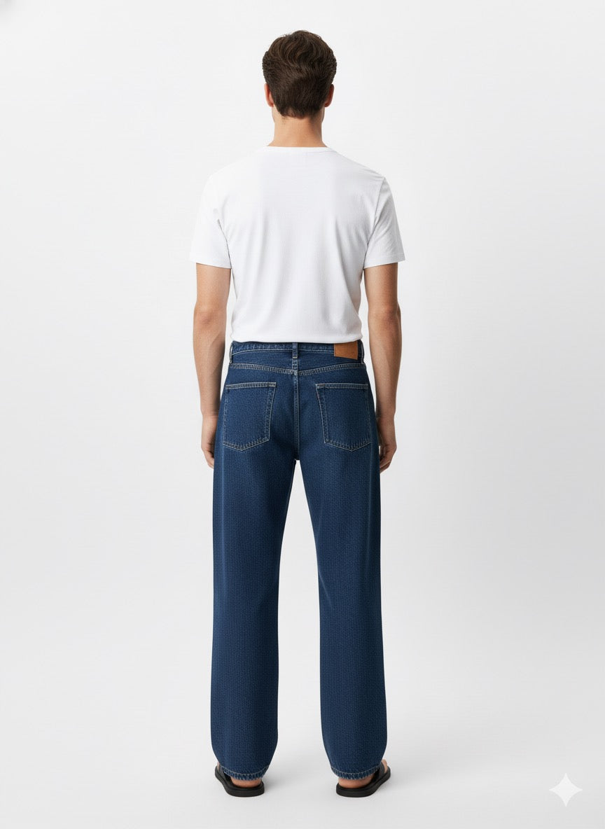 Fs44 1105 Men's Loose Fit Straight Leg Denim Jeans