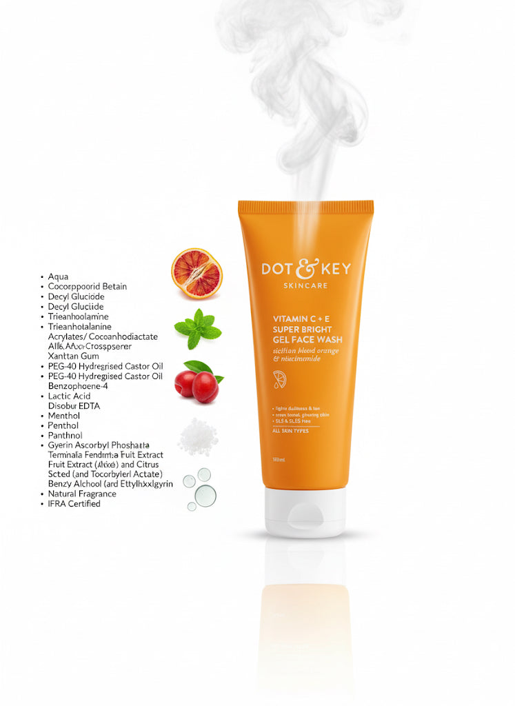 Fs44 1108 Dot & Key Vitamin C + E Super Bright Gel Face Wash