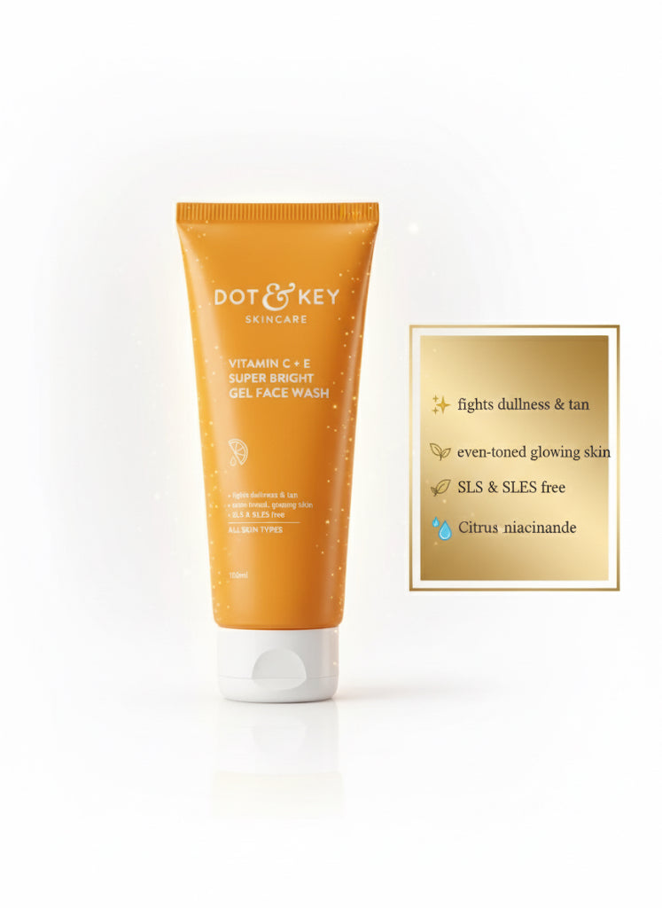 Fs44 1108 Dot & Key Vitamin C + E Super Bright Gel Face Wash