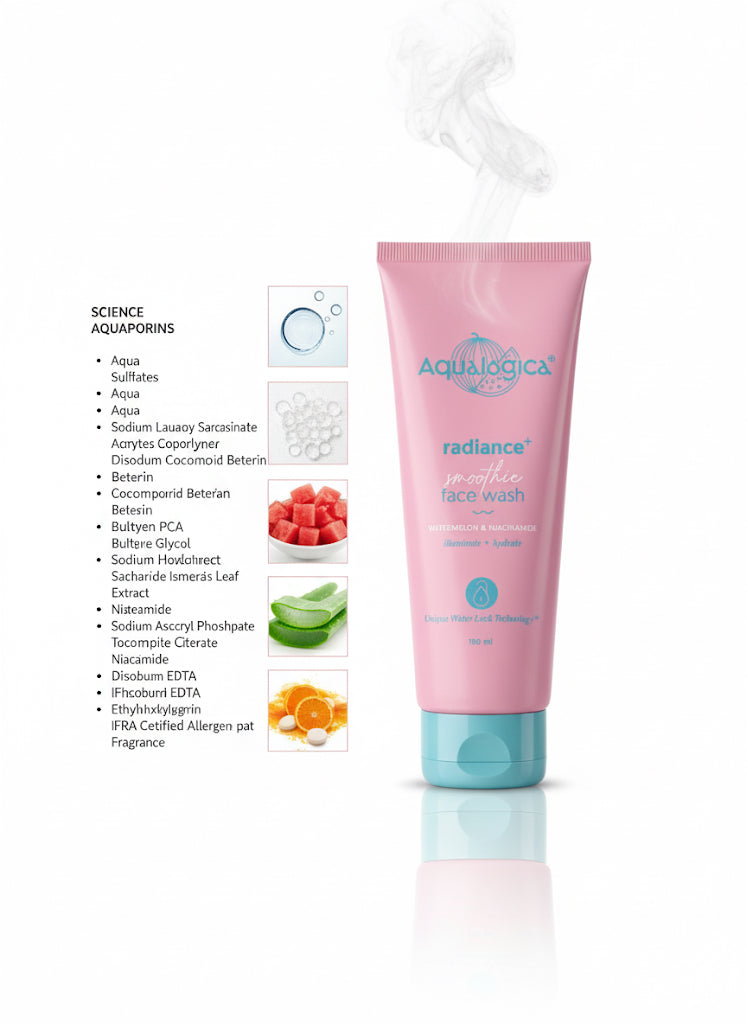 Fs44 1110 Aqualogica Radiance+ Smoothie Face Wash with Watermelon & Niacinamide