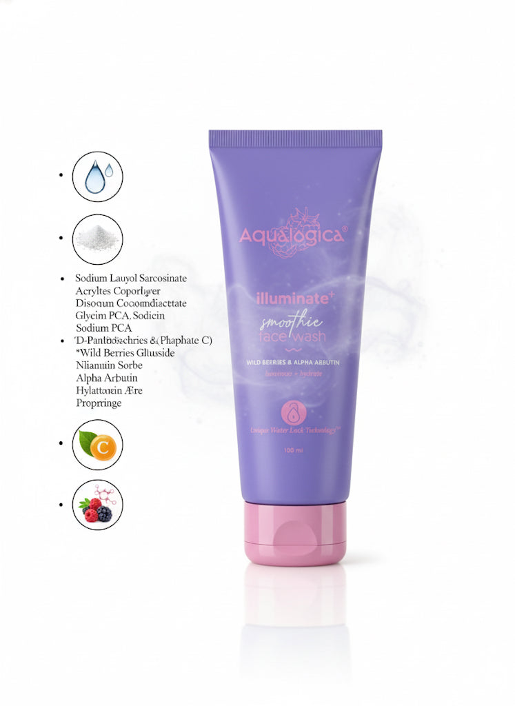 Fs44 1109 Aqualogica Illuminate+ Smoothie Face Wash with Wild Berries