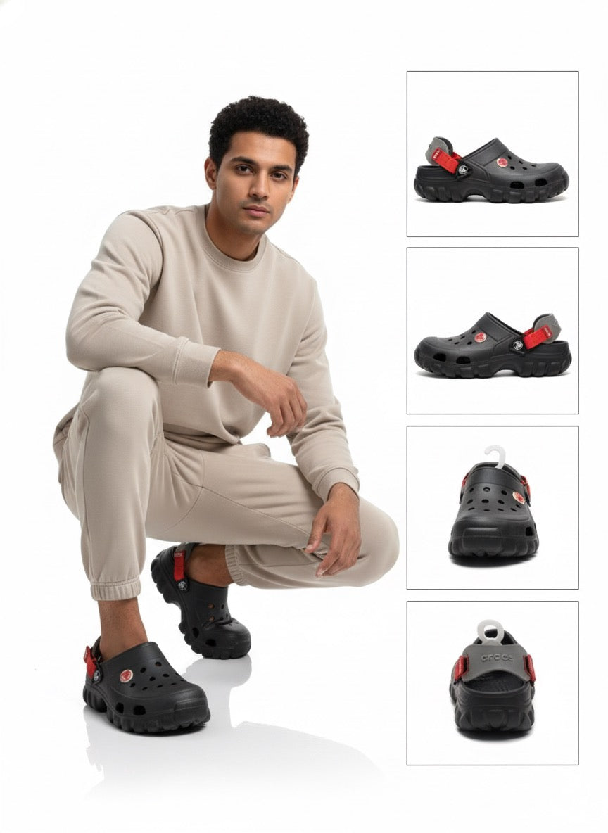 Fs44 1072 Black Adventure Clogs for Men