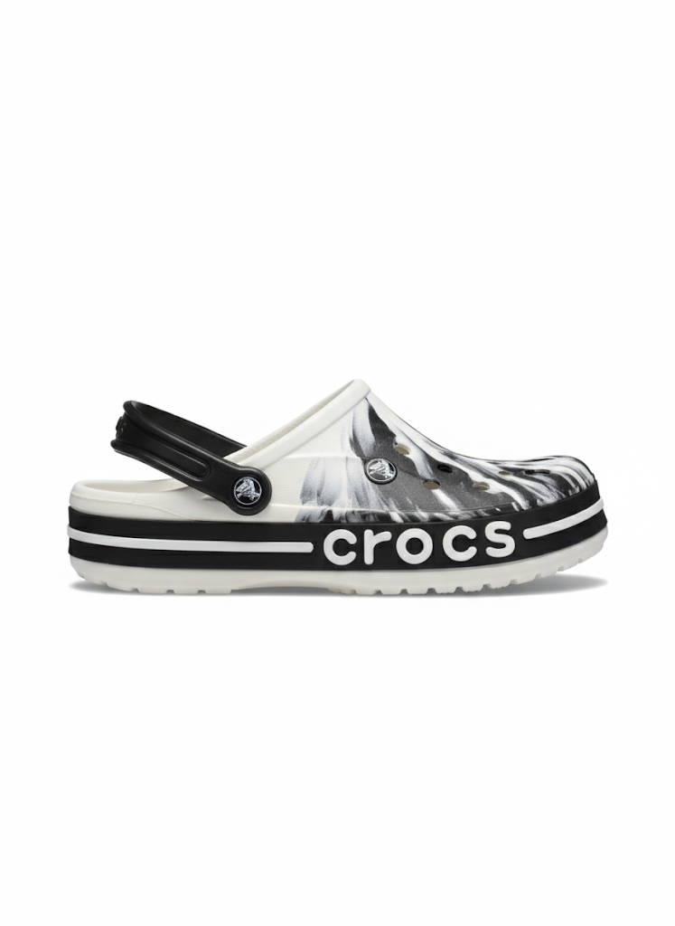 Fs44 1069  Classic Crocs Clogs Tie-Dye Black & White