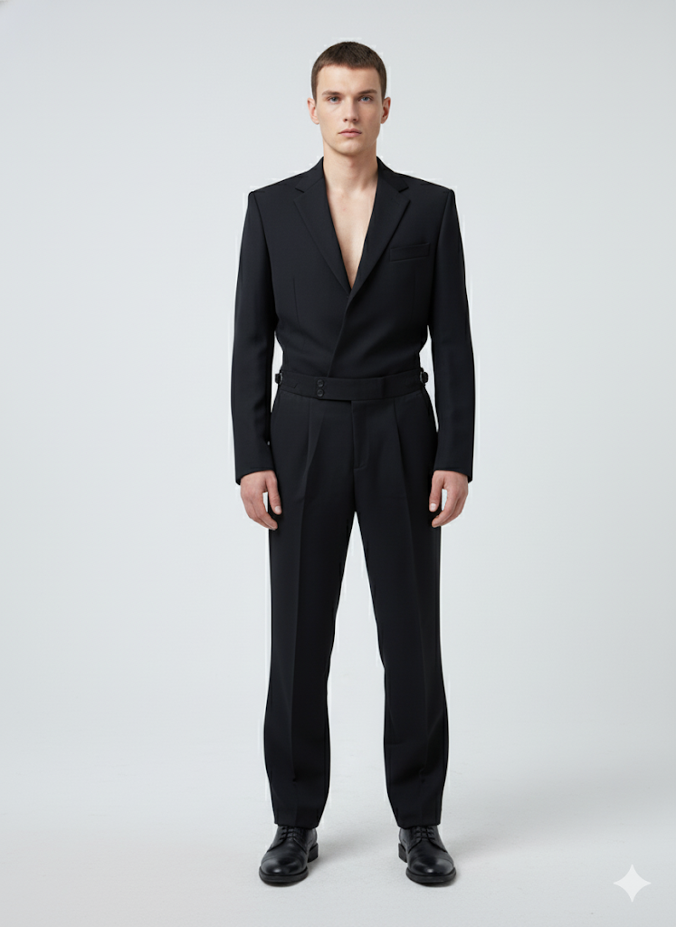Fs44 5001  Classic Gurkha Trousers - Double Pleat & High-Waist Design