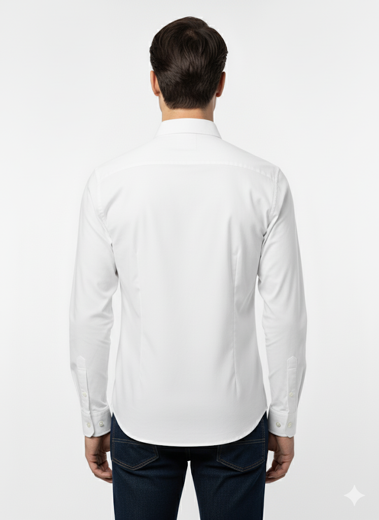 Fs44 5002 Men's Plain Pattern Casual Shirt - Solid Color Button Down