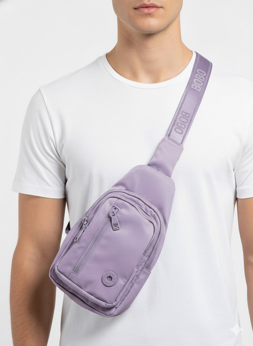 FS44 1004 Men's Lavender Crossbody Sling Bag - Adjustable Strap
