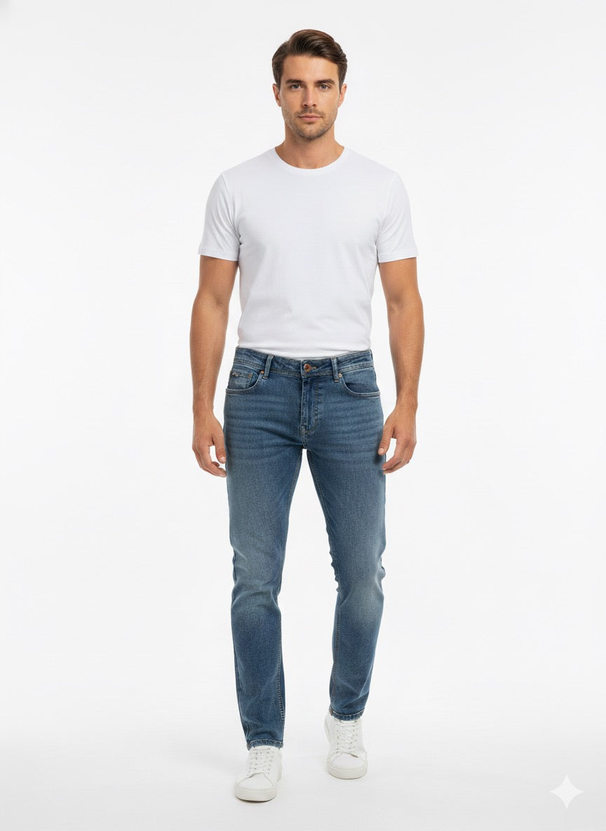 Fs44 5005 Men's Slim Fit Stretch Denim Jeans – Classic & Comfortable