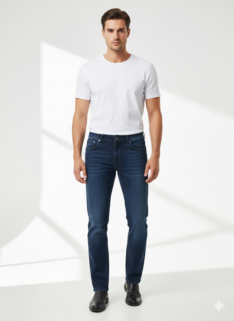 Fs44 5005 Men's Slim Fit Stretch Denim Jeans – Classic & Comfortable